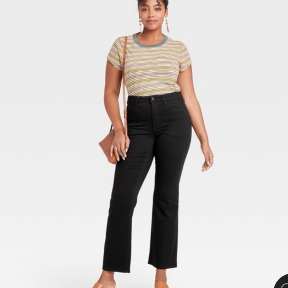 WILD FABLE🖤✔️NWT ANKLE BOOTCUT BLACK JEANS